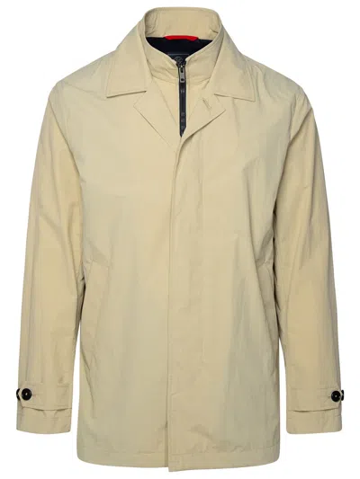 Fay Man  'morning' Beige Polyamide Jacket In Cream