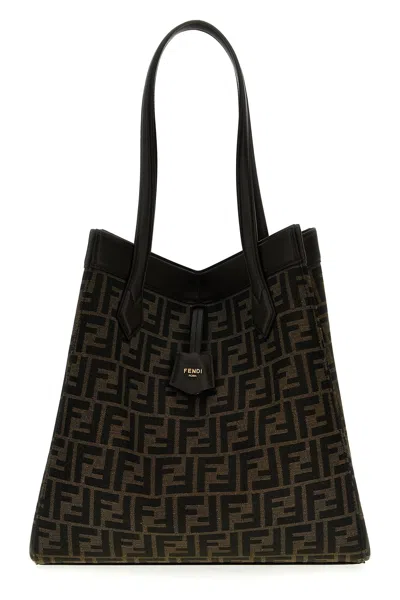 Fendi Origami Large` Tote Bag In Brown