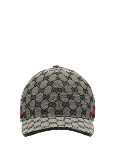 Gucci Men New Gg Baseball Cap In Cream