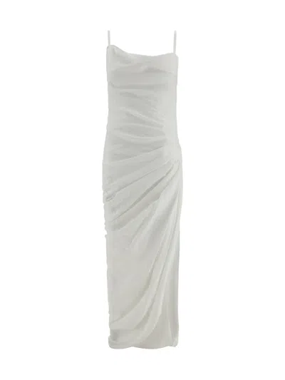 Jacquemus Women La Robe Saudade Longue Dress In White