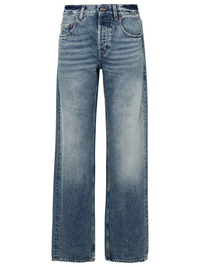 Saint Laurent Blue Cotton Jeans