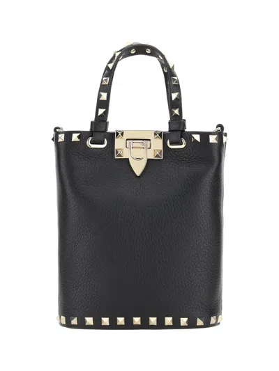 Valentino Garavani Women  Rockstud Handbag In Black