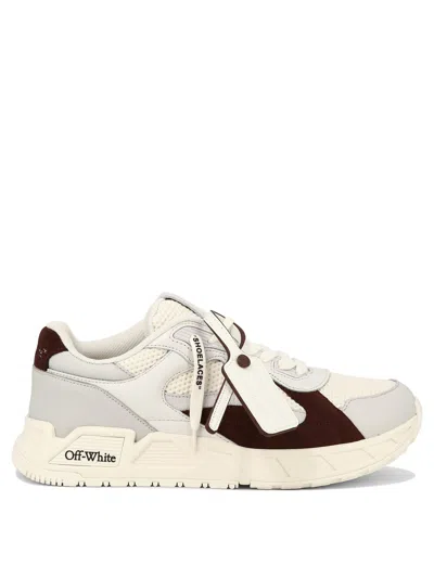 Off-white Kick Off Lace-up Sneakers In Bordeaux