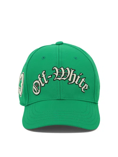 Off-white Green Multi Logo Cap For Men From Ss24 Collection