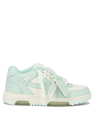 Off-white Off White Man Two-tone Leather Out Of Office Sneakers In Multicolor