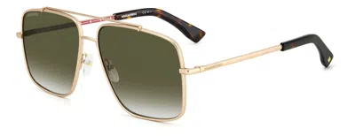 Dsquared2 Sunglasses In Opaque Gold