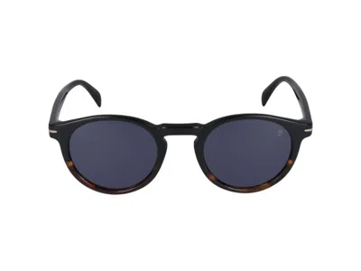 Eyewear By David Beckham Sunglasses In Black Horn