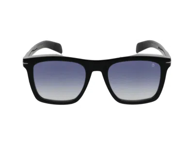 Eyewear By David Beckham Sunglasses In Black Silver
