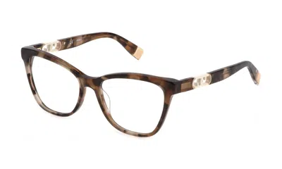 Furla Eyeglasses In Havana Marron Glossy