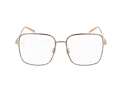 Gucci Eyeglasses In Gold Gold Transparent