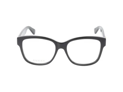 Gucci Eyeglasses In Black Black Transparent