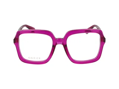 Gucci Eyeglasses In Pink Pink Transparent