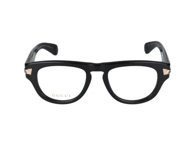 Gucci Eyeglasses In Black Black Transparent