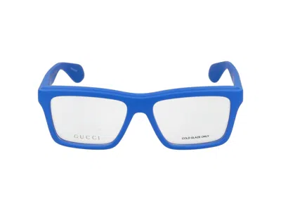 Gucci Eyeglasses In Blue Blue Transparent