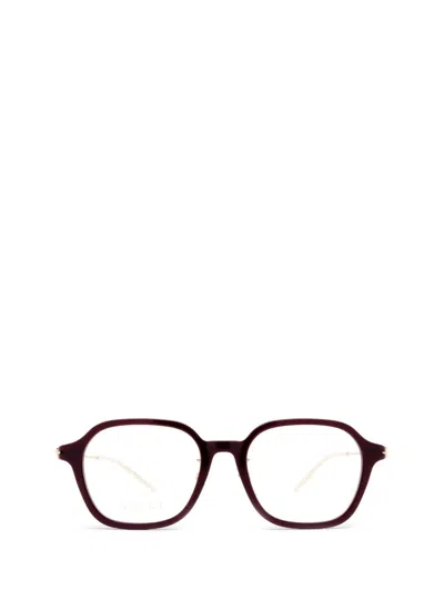 Gucci Eyewear Eyeglasses In Burgundy