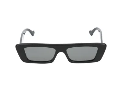 Gucci Sunglasses In Black Grey Silver