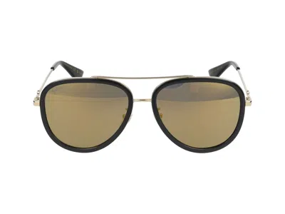 Gucci Sunglasses In Gold Gold Gold