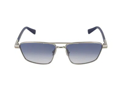 Lanvin Sunglasses In Silver/gradient Blue