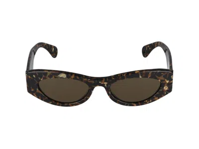 Lanvin Sunglasses In Textured Brown Gold