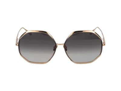 Linda Farrow Sunglasses In Gold
