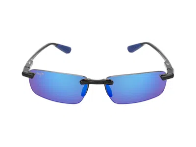 Maui Jim Sunglasses In Black Black Blue