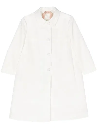 N°21 Woven Coat Clothing In White