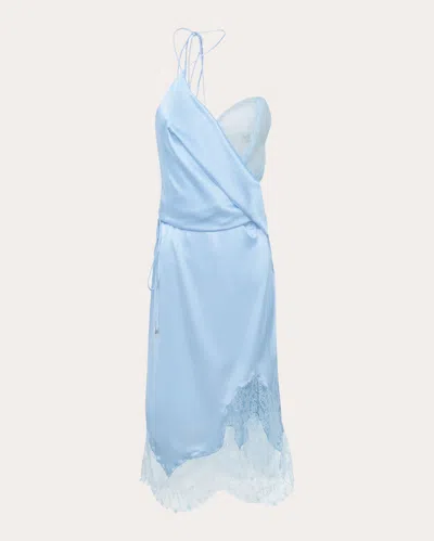Byvarga Women's Yuka Silk Lace Dress In Blue
