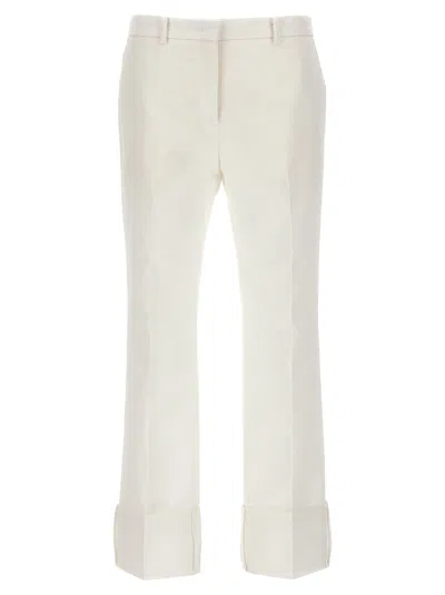 N°21 Turned-up Hem Trousers In White