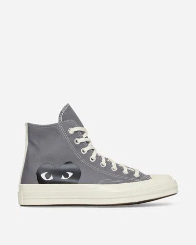 Comme Des Garçons Play Grey Converse Edition Half Heart Chuck 70 Trainers In Grey