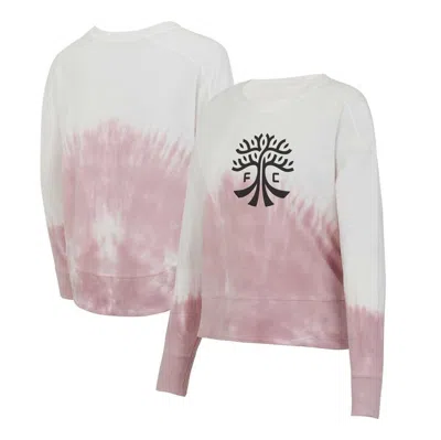 Concepts Sport Pink/white Austin Fc Orchard Tie-dye Long Sleeve T-shirt