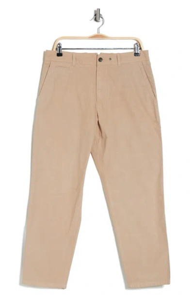 Rag & Bone Beck Crop Peached Cotton Trousers In Mink