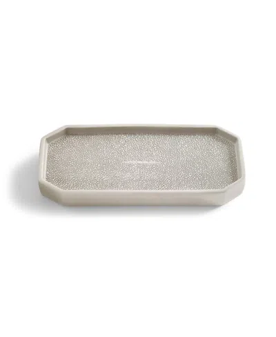 Cassadecor Regent Porcelain Bathroom Tray In Gray