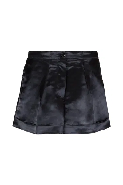 Acne Studios Rolled Hem Shorts In Black