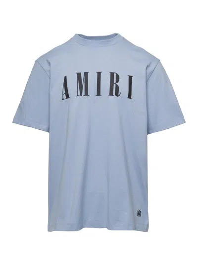 Amiri Logo-print Cotton-jersey T-shirt In Blue