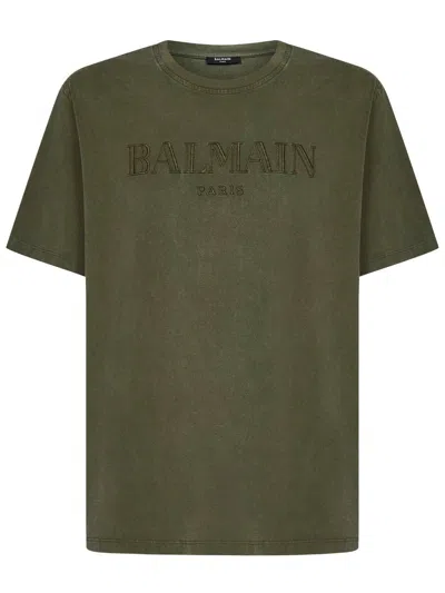 Balmain Vintage  T-shirt In Green