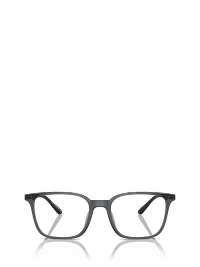 Emporio Armani Eyeglasses In Shiny Transparent Black