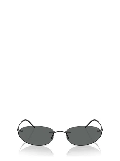 Giorgio Armani Sunglasses In Matte Black