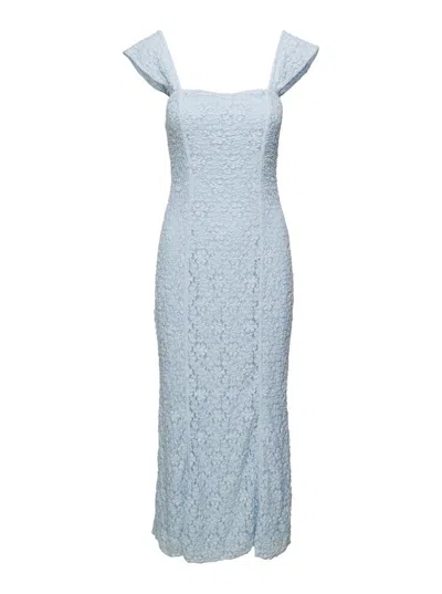 Rotate Birger Christensen Lace Dress In Sky Blue