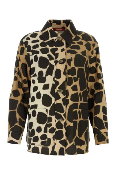 Mm Studio Jackets And Vests In Animal Print