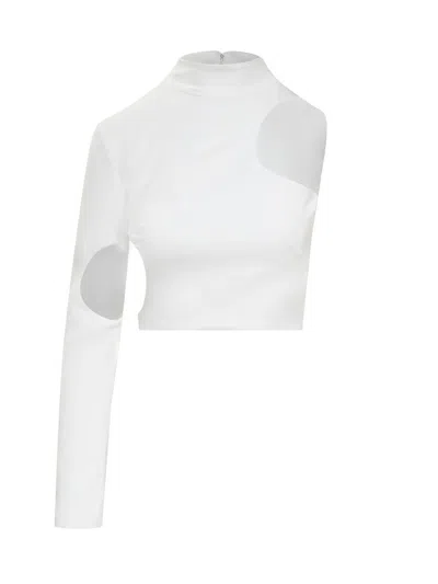 Monot Top Circle Cut-out In White