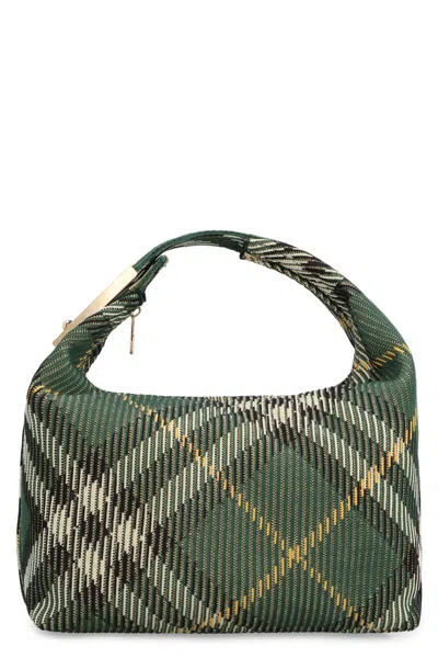 Burberry Peg Handbag In Green