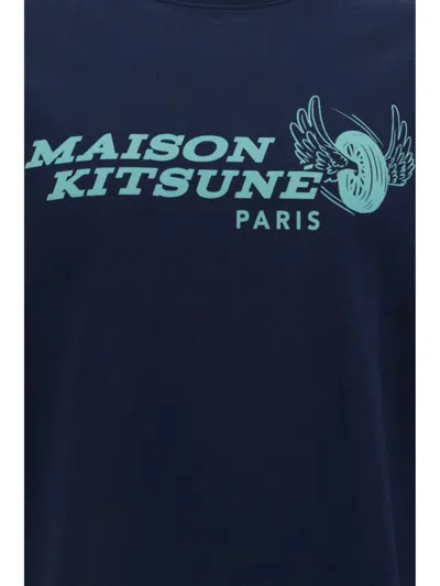 Maison Kitsuné T-shirt In Ink Blue