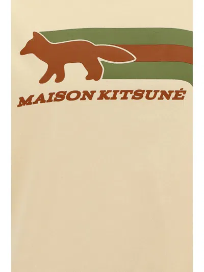 Maison Kitsuné T-shirt In Wheat