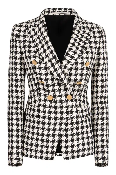 Tagliatore Houndstooth-pattern Blazer In Multicolor