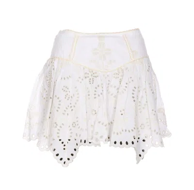 Charo Ruiz Favik Mini Skirt In White