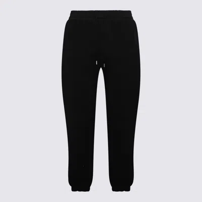 Saint Laurent Molleton Doux Gots Joggers In Black