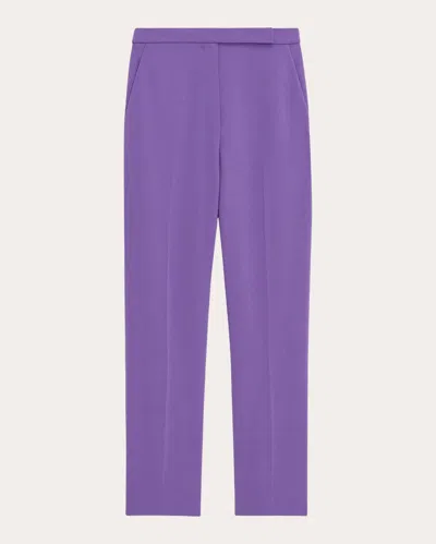 Theory Women's Admiral Crepe Treeca Pants In Purple
