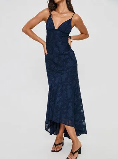 Princess Polly Cyrene Maxi Dress In Navy