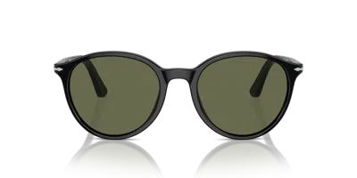 Persol Po3350s Black Sunglasses In Polar Green