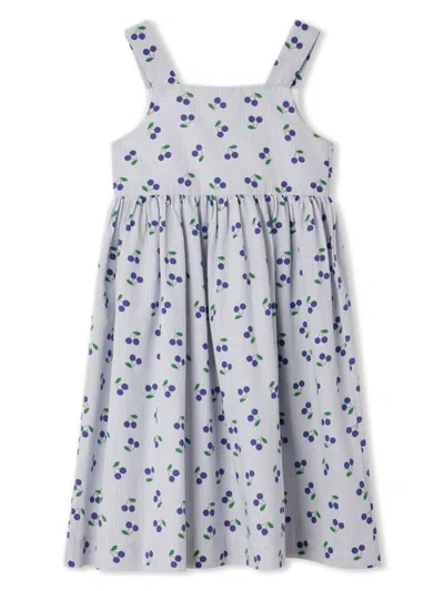 Bonpoint Kids' Laly Cotton Dress In Blue
